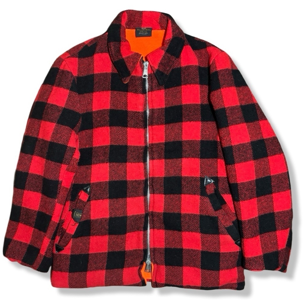 Vintage Reversible Plaid Hunting Jacket
